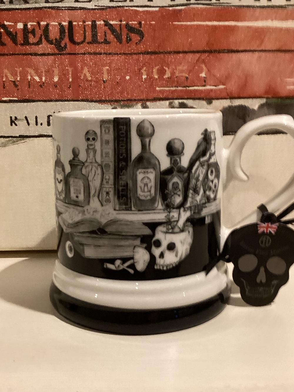 Halloween Apothecary Skull Mug 🐦‍⬛